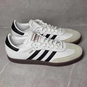 Adidas Samba White and Black Sneakers